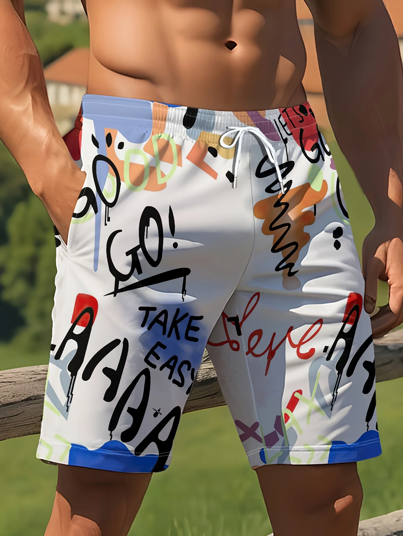 Custom Graffiti Print Men's Swim Trunks Summer Surf Drawstring Shorts 2026 New Arrival 3D-Printed Harajuku Style Cool Shorts
Custom Graffiti Print Men's Swim Trunks Summer Surf Drawstring Shorts 2026 New Arrival 3D-Printed Harajuku Style Cool Shorts