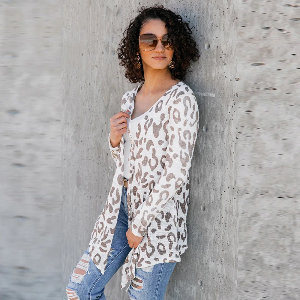 Shi Ying Cardigan Leopard Print Top Women's Fashion Long Sleeved Thin Jacket Overseas 2541510
Shi Ying Cardigan Leopard Print Top Women's Fashion Long Sleeved Thin Jacket Overseas 2541510