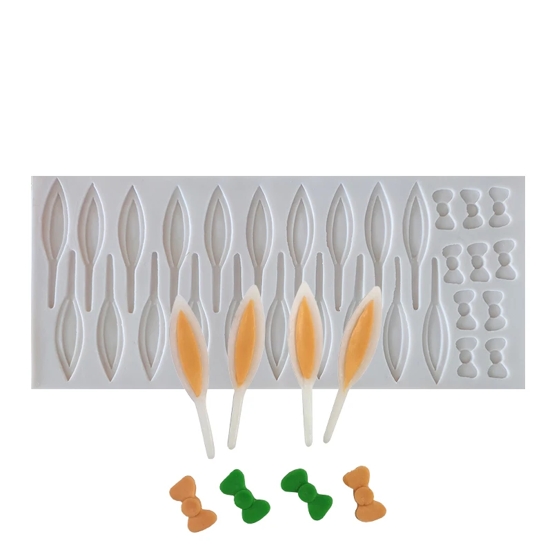 3D Rabbit Ears Bowknot Silicone Mold Easter Fondant Cupcake Decoration Cute Bunny Ear Chocolate Mousse Mould Baking Tool 
3D Rabbit Ears Bowknot Silicone Mold Easter Fondant Cupcake Decoration Cute Bunny Ear Chocolate Mousse Mould Baking Tool