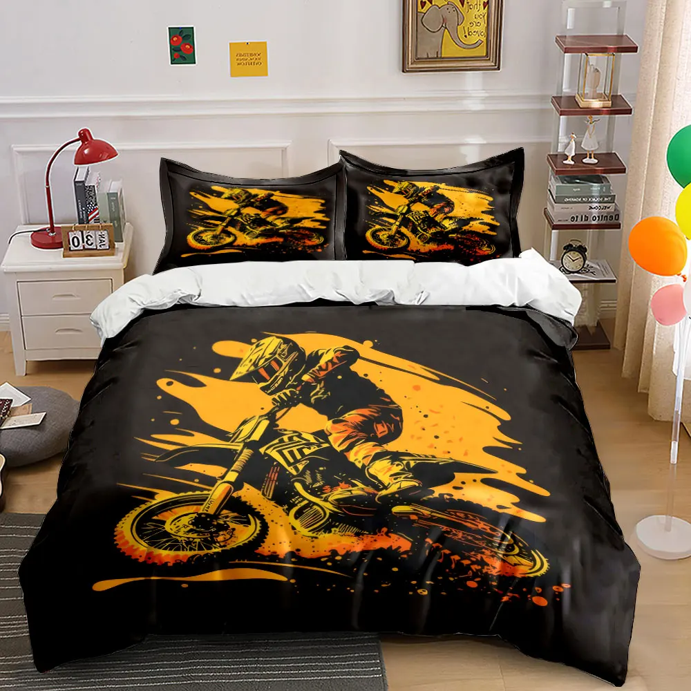 Dirt Bike Rider Art Set Multiple sizes kid's and adults' bedroom Exquisite 3PC bedding set, gift
Dirt Bike Rider Art Set Multiple sizes kid's and adults' bedroom Exquisite 3PC bedding set, gift