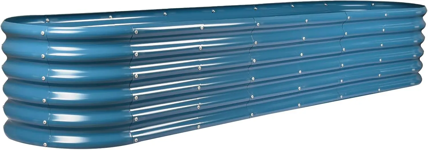 8 × 2 × 1,5 фута оцинкованная садовая кровать, комплект приподнятых садовых коробов, уличные овальные металлические приподнятые садовые кровати для овощей, синие
8 × 2 × 1,5 фута оцинкованная садовая кровать, комплект приподнятых садовых коробов, уличные овальные металлические приподнятые садовые кровати для овощей, синие