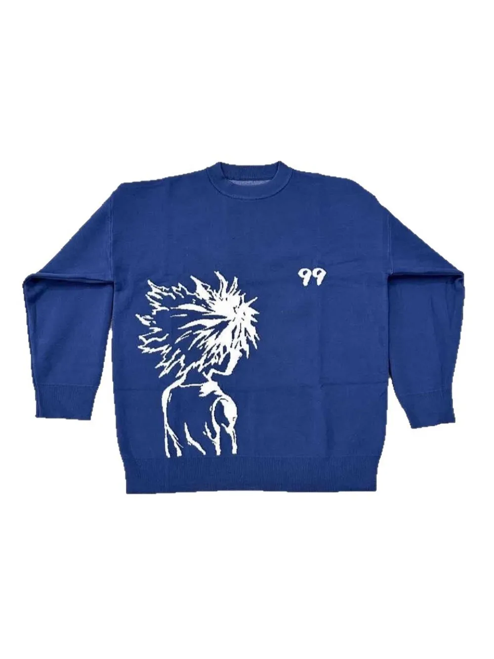 Y2K Millennium Style 2026 Autumn/Winter New Cartoon Anime Jacquard Loose Round Neck Long Sleeve Sweater for Men and Women
Y2K Millennium Style 2026 Autumn/Winter New Cartoon Anime Jacquard Loose Round Neck Long Sleeve Sweater for Men and Women