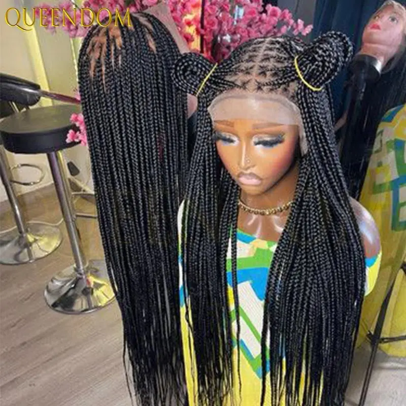 Synthetic Full Lace Braided Wigs Knotless Box Braids Wig for Black Women 36 inches Hair Wig Long Straight Black Braid Wig
Synthetic Full Lace Braided Wigs Knotless Box Braids Wig for Black Women 36 inches Hair Wig Long Straight Black Braid Wig