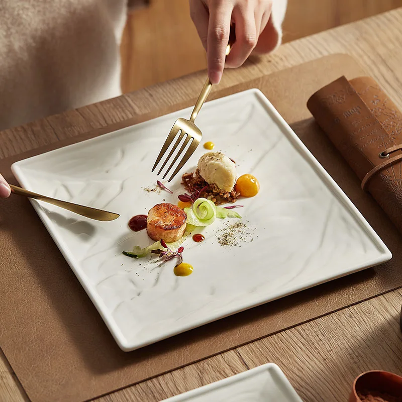 Square Plate White Ceramic Western Steak Plate Kitchen Tableware Beautiful Home Breakfast Fruit Dessert Dishes Cooking Tools New
Square Plate White Ceramic Western Steak Plate Kitchen Tableware Beautiful Home Breakfast Fruit Dessert Dishes Cooking Tools New