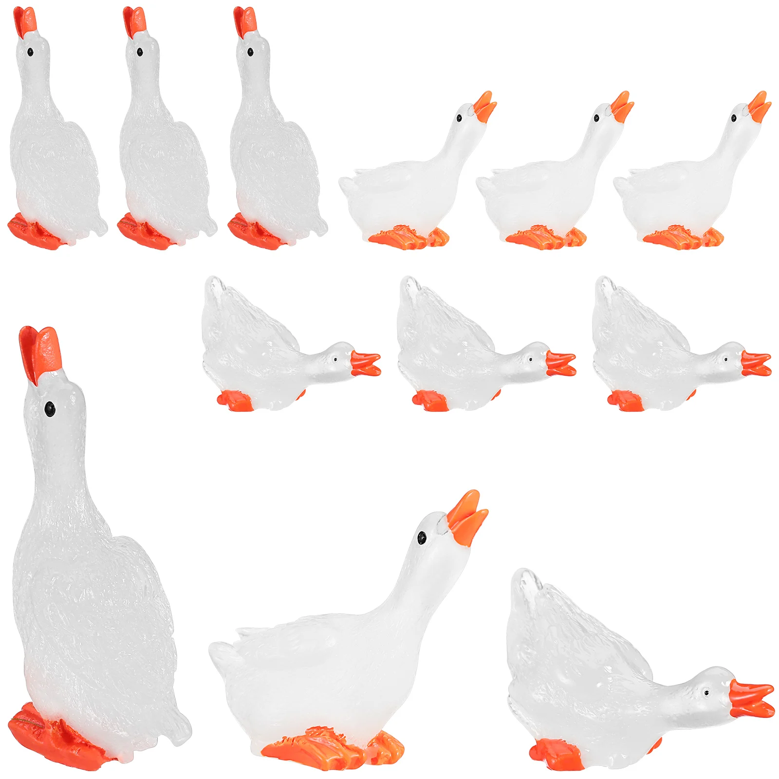 12 Pcs Glow Swan Mini Garden Decor Decor Mini Goose Figurines Luminous Ornament Garden Statue Decorations
12 Pcs Glow Swan Mini Garden Decor Decor Mini Goose Figurines Luminous Ornament Garden Statue Decorations