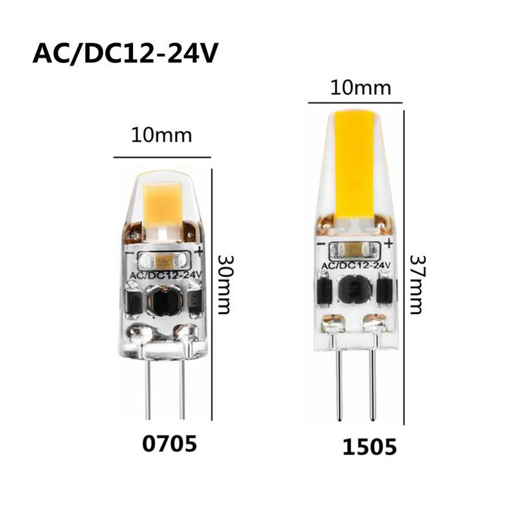 100pcs LED G4 Dimmable Bulb 12V 24V 3W 6W G4 Bulb Ship Boat Truck Car 1505 COB Spotlight Chandelier Replace Halogen Lamp 4000k
100pcs LED G4 Dimmable Bulb 12V 24V 3W 6W G4 Bulb Ship Boat Truck Car 1505 COB Spotlight Chandelier Replace Halogen Lamp 4000k