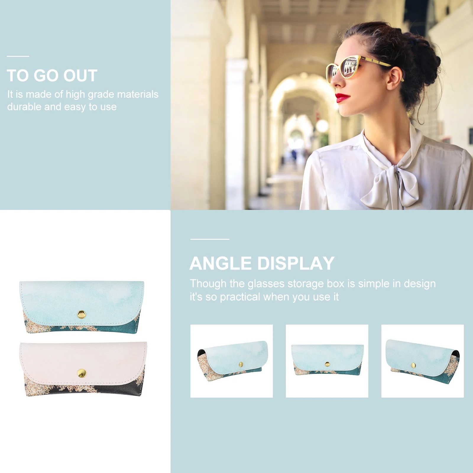 2Pcs Eyeglasses Case Supple Portable Glasses Storage Box Sunglasses Protector Organizer Eyeglasses Case
2Pcs Eyeglasses Case Supple Portable Glasses Storage Box Sunglasses Protector Organizer Eyeglasses Case