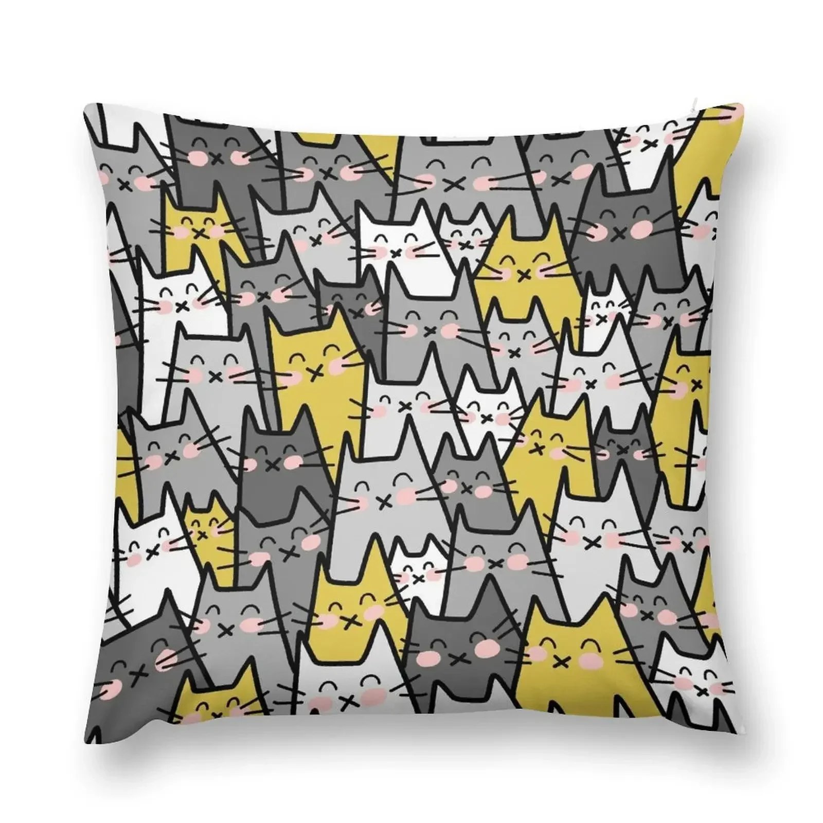 Cat Party (Gray Mustard Yellow) Throw Pillow christmas pillow case Bed pillowcases pillow
Cat Party (Gray Mustard Yellow) Throw Pillow christmas pillow case Bed pillowcases pillow