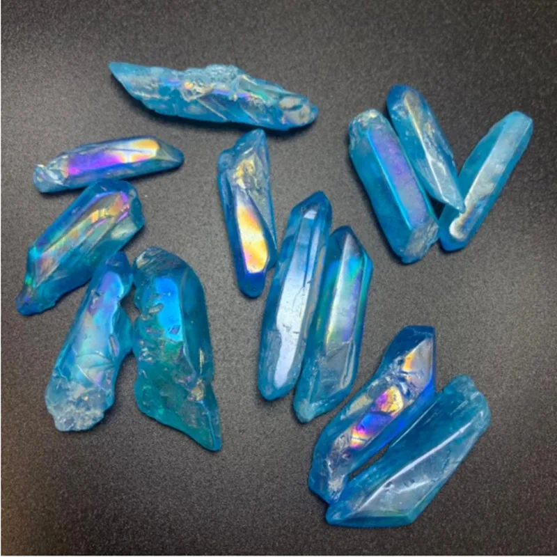Blue Plated Color Backbone Crystal Pillar Single Pointed Pillar Crystal Raw Stone Ornament
Blue Plated Color Backbone Crystal Pillar Single Pointed Pillar Crystal Raw Stone Ornament