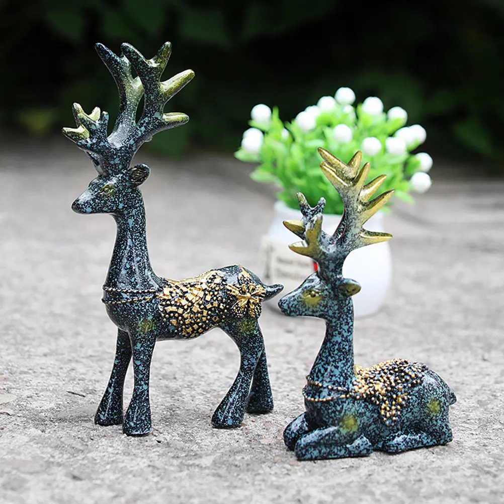 1 Pair Lucky Elk Resin Decorations Adorable Standing Deer Statues Desktop Xmas Table Ornaments Home Office Party Supplies
1 Pair Lucky Elk Resin Decorations Adorable Standing Deer Statues Desktop Xmas Table Ornaments Home Office Party Supplies