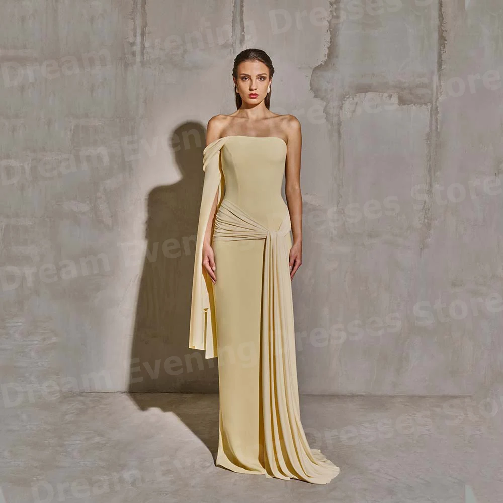 Graceful Mermaid Women's Evening Dresses Customized Vestidos De Fiesta One Shoulder Prom Gowns Pleated Backless Robe De Soirée
Graceful Mermaid Women's Evening Dresses Customized Vestidos De Fiesta One Shoulder Prom Gowns Pleated Backless Robe De Soirée