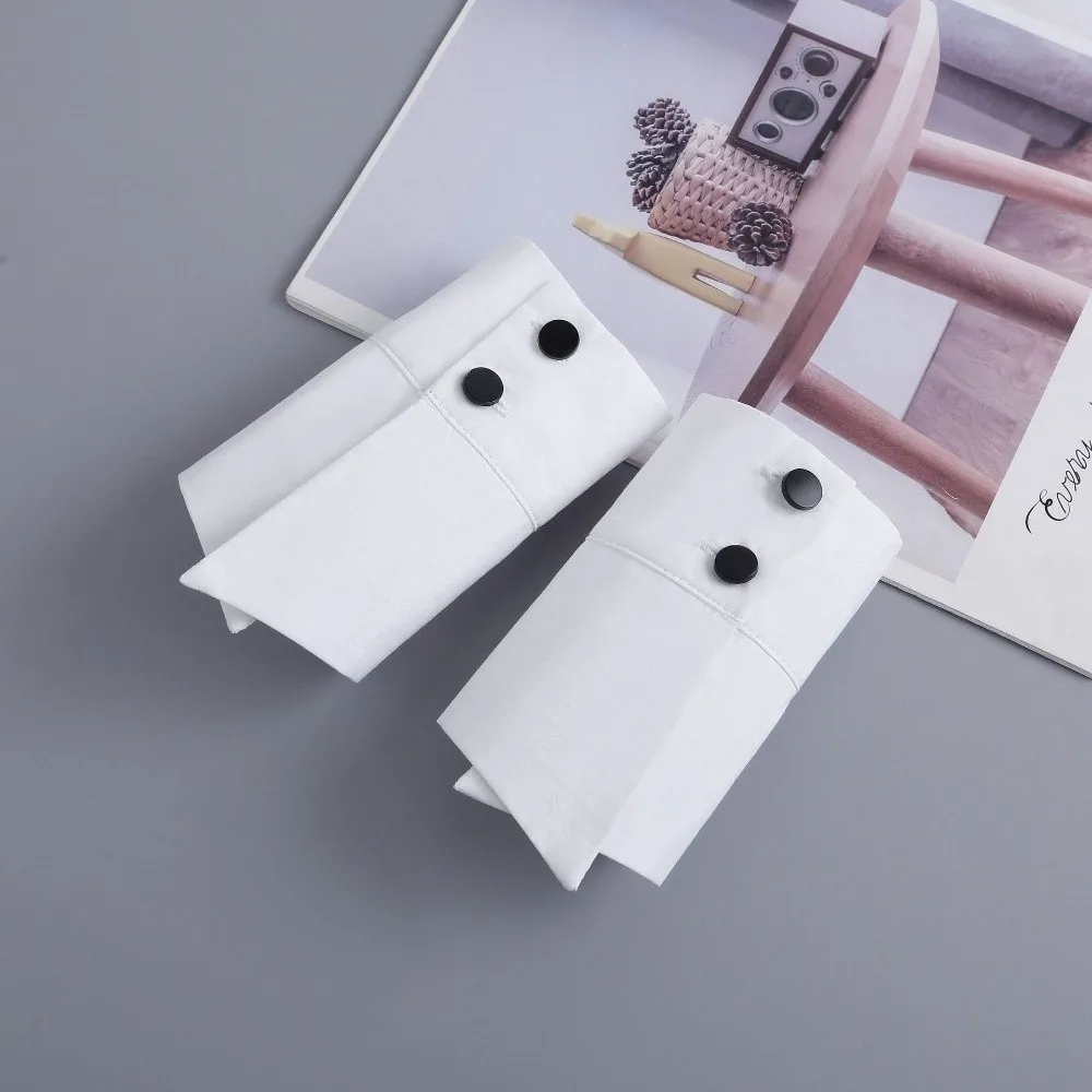 New White Fake Cuffs Detachable Button Decorative Fake Shirt Cuffs Cuff Extension Elegant Wrist Cuffs Clothing Accessories
New White Fake Cuffs Detachable Button Decorative Fake Shirt Cuffs Cuff Extension Elegant Wrist Cuffs Clothing Accessories