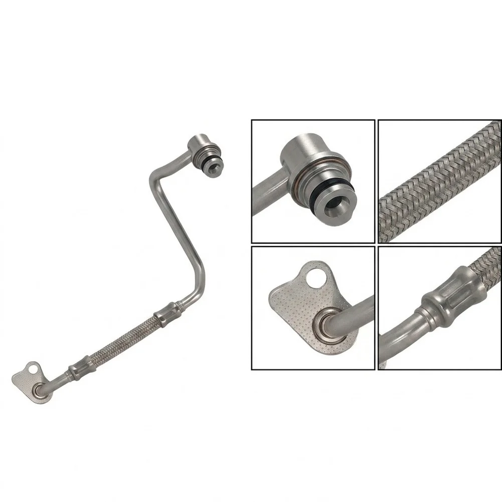 Auto Turbo Feed Pipe Engine Oil Supply Line Direct Replacement Part Metal Construction Silver Finish New Condition
Auto Turbo Feed Pipe Engine Oil Supply Line Direct Replacement Part Metal Construction Silver Finish New Condition