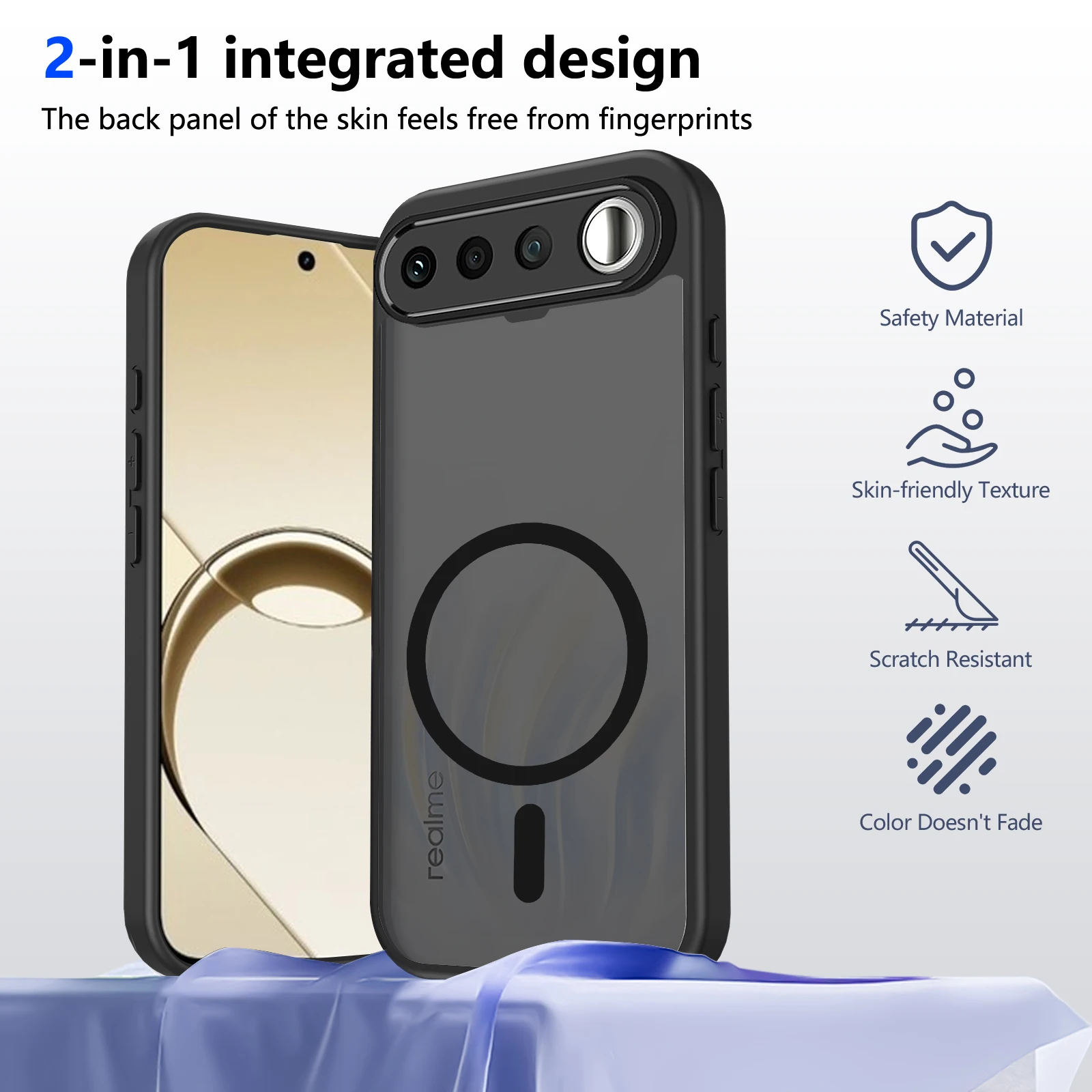 For Realme 16 5G RMX5171 Case for Magsafe Shockproof Silicone Bumper Clear Airbag Back Cover Hard Matte Case for Realme 16 5G
For Realme 16 5G RMX5171 Case for Magsafe Shockproof Silicone Bumper Clear Airbag Back Cover Hard Matte Case for Realme 16 5G
