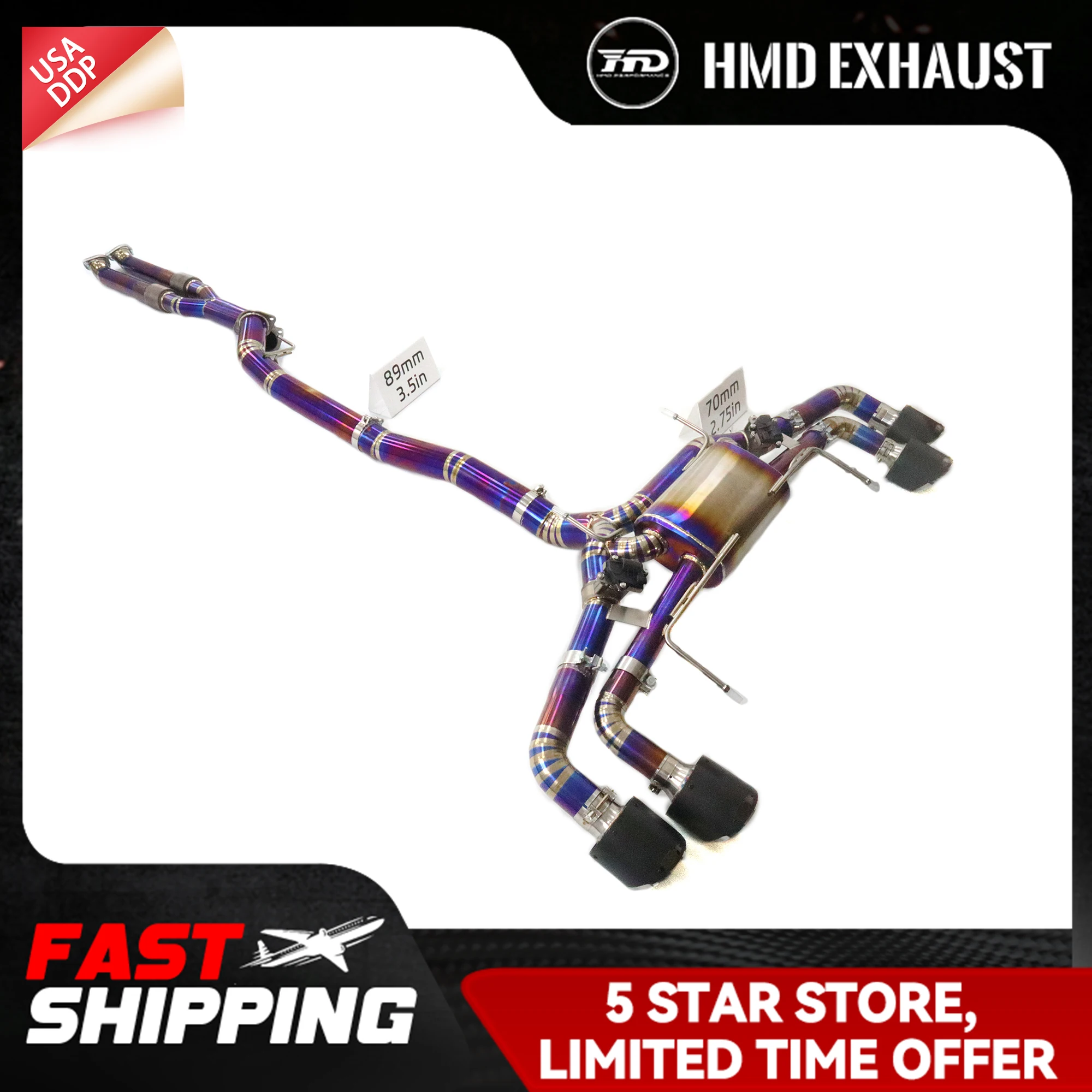 HMD для Nissan GTR R35 Ti Catback Выхлопная система Электронный клапан Длительный срок службы Звуки хорошо с Y-образной трубкой
HMD для Nissan GTR R35 Ti Catback Выхлопная система Электронный клапан Длительный срок службы Звуки хорошо с Y-образной трубкой