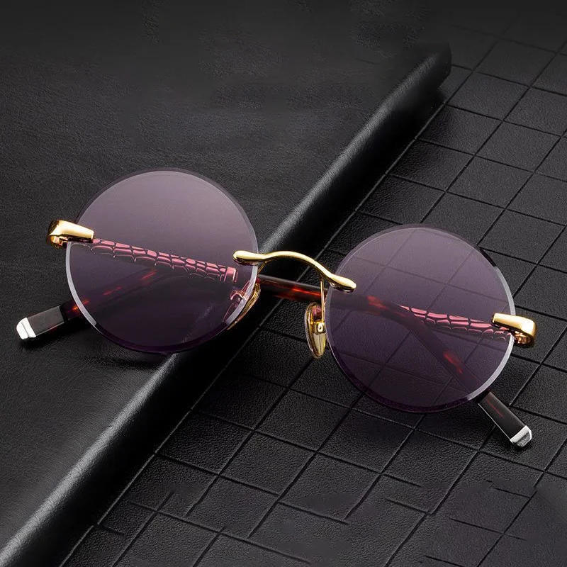 Vazrobe Natural Stone Sunglasses Men Women Rimless Round Mineral Glass Purple Lens Glasses Male High End Anti Scratch
Vazrobe Natural Stone Sunglasses Men Women Rimless Round Mineral Glass Purple Lens Glasses Male High End Anti Scratch