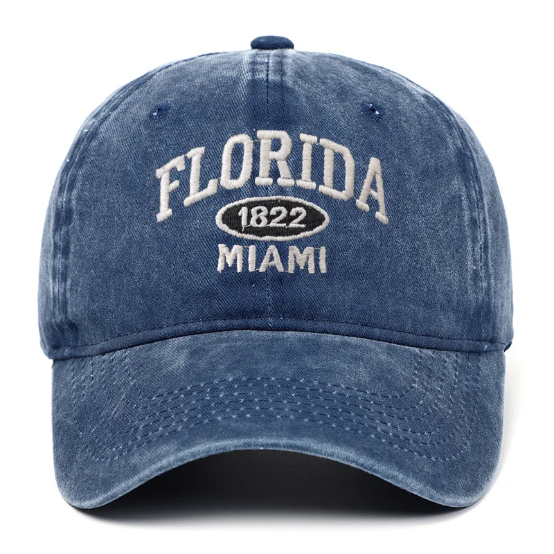 embroidered baseball caps for men and women, outdoor Florida letter baseball caps
embroidered baseball caps for men and women, outdoor Florida letter baseball caps