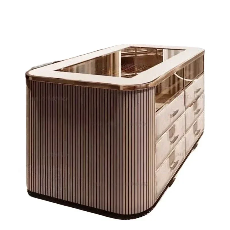 Light luxury cloakroom, mid-island cabinet, Italian jewelry, solid wood storage cabinet, modern storage entrance floor cabinet
Light luxury cloakroom, mid-island cabinet, Italian jewelry, solid wood storage cabinet, modern storage entrance floor cabinet