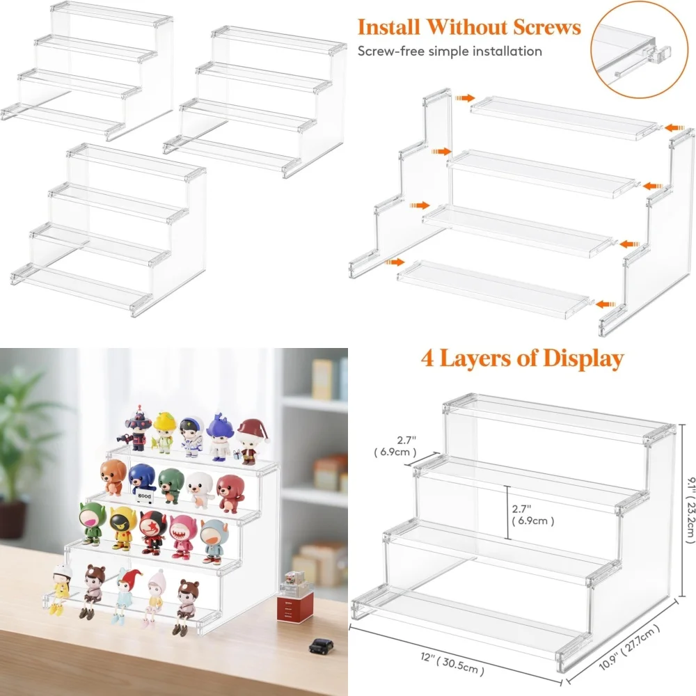 4 Tier Clear Display Stand Acrylic Organizer Rack for Perfume Bottles Cosmetics Cupcakes Supplies Storage Home Office Decor 3
4 Tier Clear Display Stand Acrylic Organizer Rack for Perfume Bottles Cosmetics Cupcakes Supplies Storage Home Office Decor 3