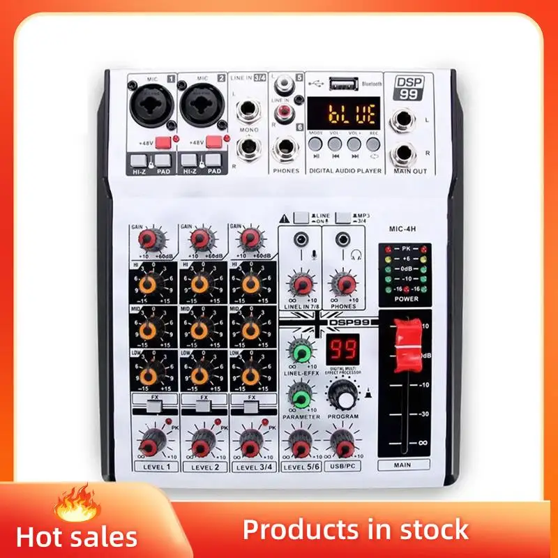 B53C Professional Digital 4 Channel Audio Mixer Sound Mixing Console Stereo Mixers For DJ Recording Karaoke Bar EU Plug
B53C Professional Digital 4 Channel Audio Mixer Sound Mixing Console Stereo Mixers For DJ Recording Karaoke Bar EU Plug