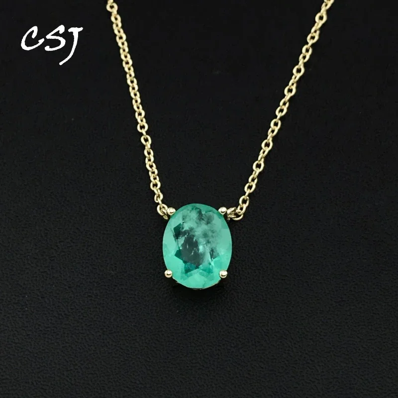CSJ Elegant Paraiba Pendant Sterling 925 Silver Created Zultanite 8*10mm Fine Jewelry Necklace For Women Wedding Party Gift
CSJ Elegant Paraiba Pendant Sterling 925 Silver Created Zultanite 8*10mm Fine Jewelry Necklace For Women Wedding Party Gift