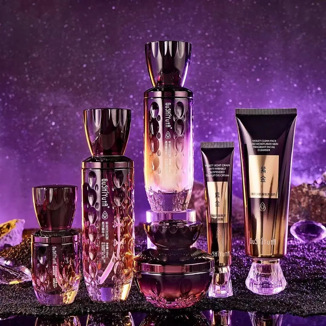 Purple Gold Korean Skin Care Sets Repair Barrier Face Serum Lotion Facial Moisture Anti-wrinkle Firming Contour Toner Face Cream
Purple Gold Korean Skin Care Sets Repair Barrier Face Serum Lotion Facial Moisture Anti-wrinkle Firming Contour Toner Face Cream