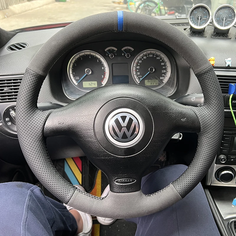 Customized For Volkswagen MK4 Golf 4 Car Steering Wheel Cover Genuine Leather Hand-sewn Santana 2003 Bora Passat B5 Car Interior
Customized For Volkswagen MK4 Golf 4 Car Steering Wheel Cover Genuine Leather Hand-sewn Santana 2003 Bora Passat B5 Car Interior