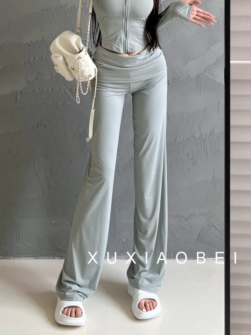 Korean Low Waist Sexy Folding Elastic Pants For Women's Summer Fitness Tight Fitting Lifting Sweat Pants Fashion Women U4H0
Korean Low Waist Sexy Folding Elastic Pants For Women's Summer Fitness Tight Fitting Lifting Sweat Pants Fashion Women U4H0