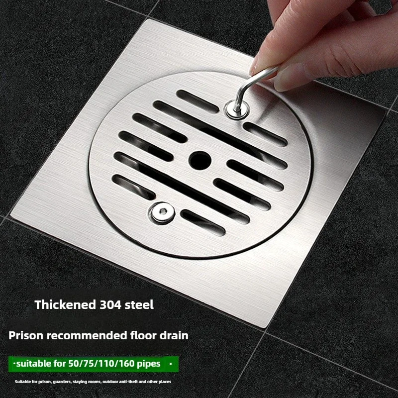304 Stainless Steel Prison Floor Drain Detention Center Fixed Lid with Lock Anti-theft 110 Tube Talk Room Toilet 10cm75
304 Stainless Steel Prison Floor Drain Detention Center Fixed Lid with Lock Anti-theft 110 Tube Talk Room Toilet 10cm75
