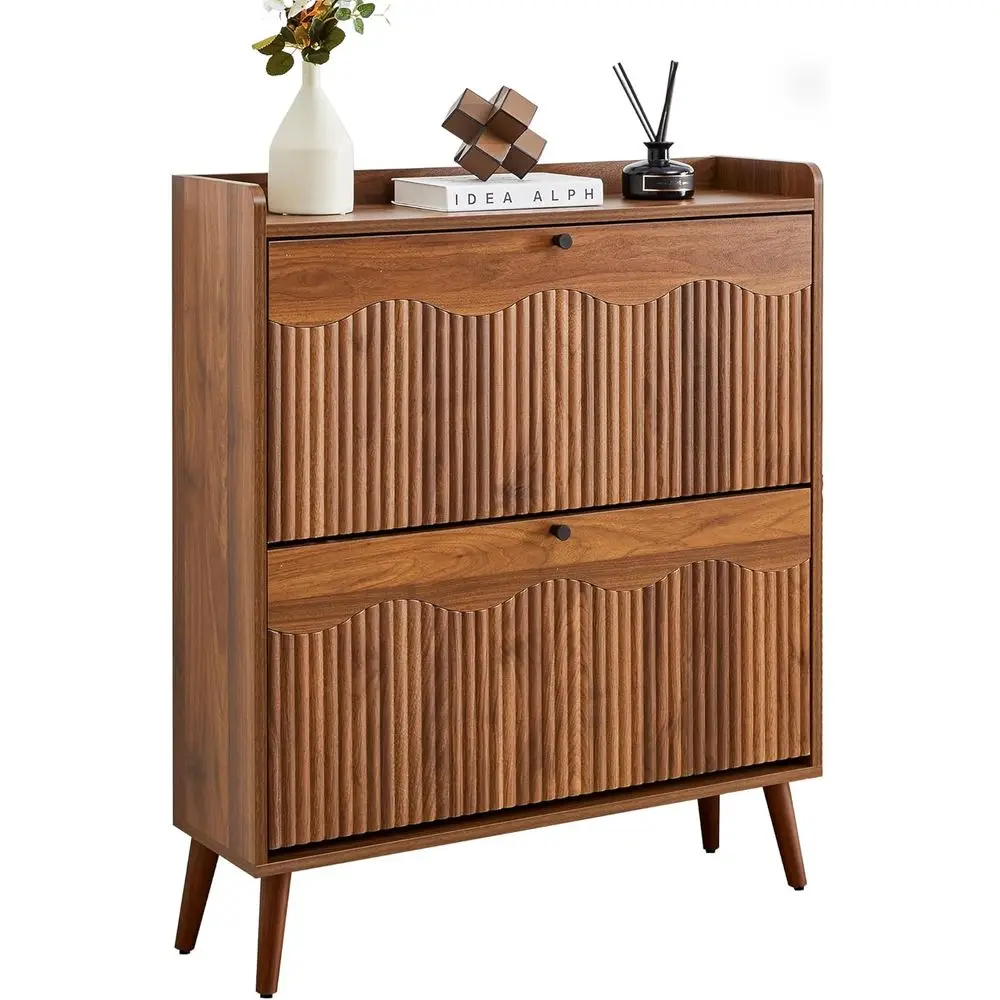 31.5 Tall Narrow Shoe Storage Cabinet with Double Doors, Ideal for Entryway and Living Room
31.5 Tall Narrow Shoe Storage Cabinet with Double Doors, Ideal for Entryway and Living Room