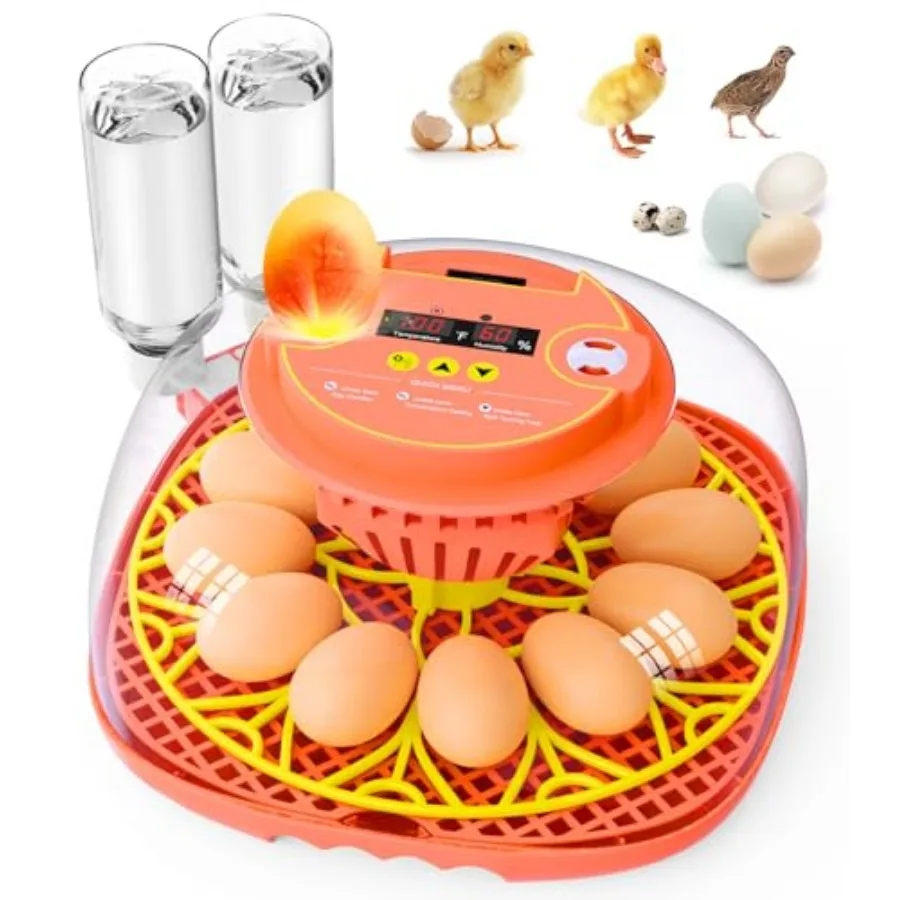 Egg Incubator for Hatching Eggs Smart Temperature and Humidity Control Automatic Egg Turning Incubator for Hatching Chicken Qua
Egg Incubator for Hatching Eggs Smart Temperature and Humidity Control Automatic Egg Turning Incubator for Hatching Chicken Qua
