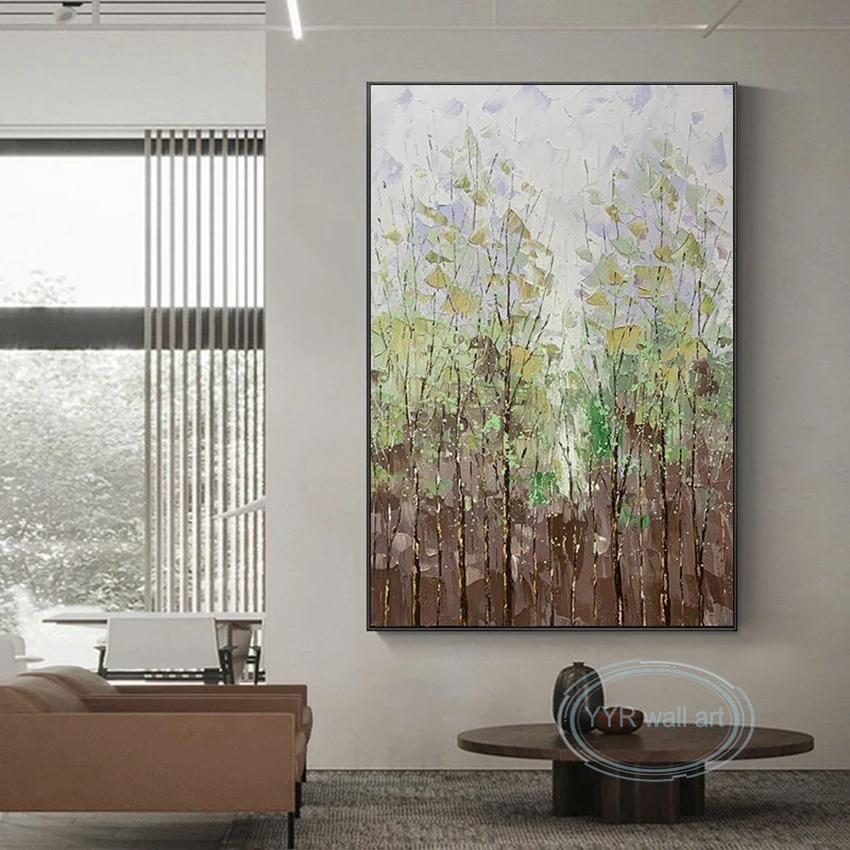 Custom Handmade Oil Painting Abstract Fresh Grove 3D Knife Painting Wall Art Canvas Poster Home Hotel Decoration Hanging Picture
Custom Handmade Oil Painting Abstract Fresh Grove 3D Knife Painting Wall Art Canvas Poster Home Hotel Decoration Hanging Picture