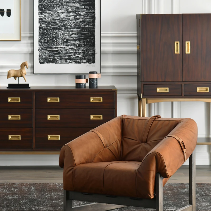 Nordic leather single person sofa chair, living room, household light luxury leisure chair, small household model, internet cele
Nordic leather single person sofa chair, living room, household light luxury leisure chair, small household model, internet cele