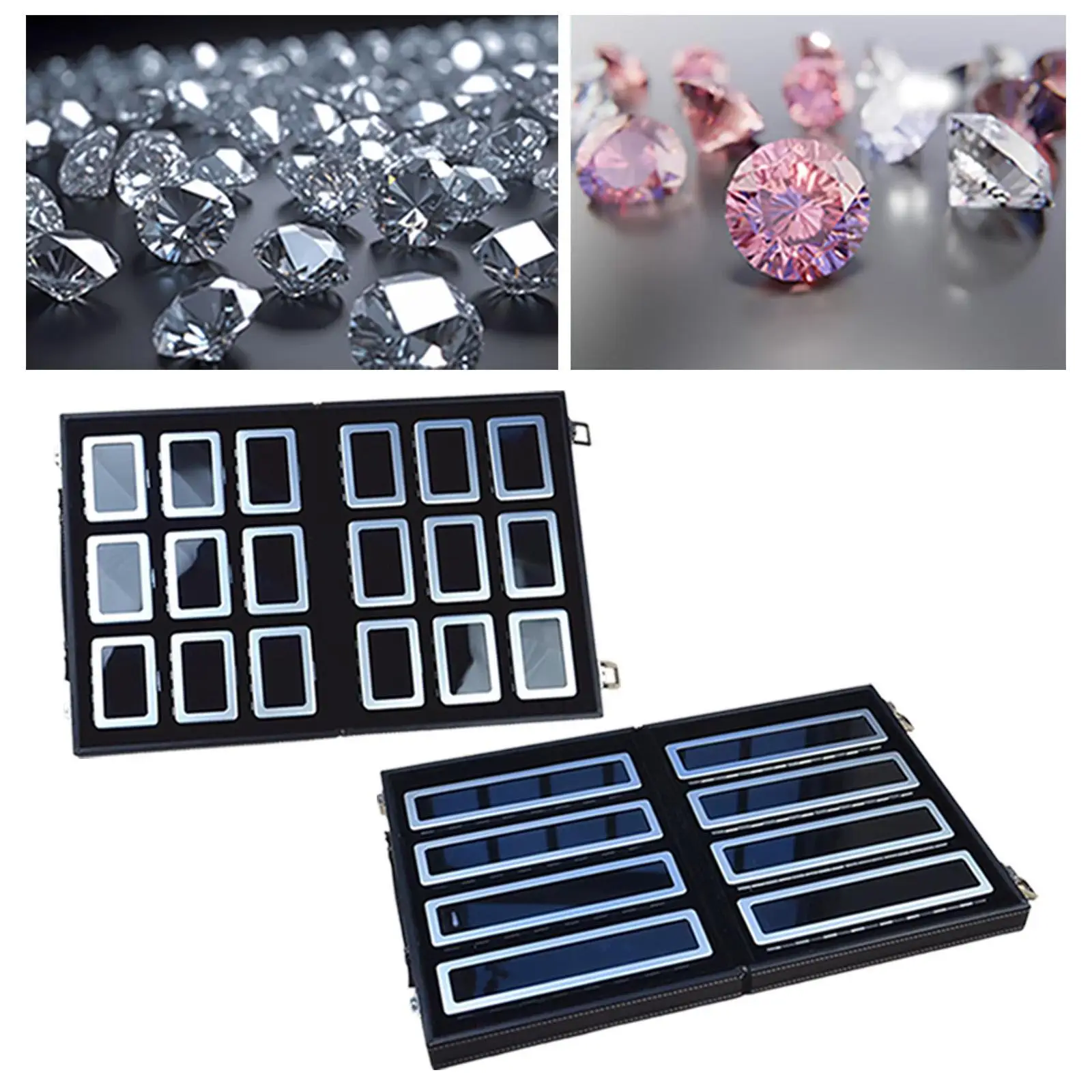 Diamond Stone Display Gems Storage Container Lockable with Handle Rectangle Large Capacity Travel Gemstone Storage Box Case
Diamond Stone Display Gems Storage Container Lockable with Handle Rectangle Large Capacity Travel Gemstone Storage Box Case