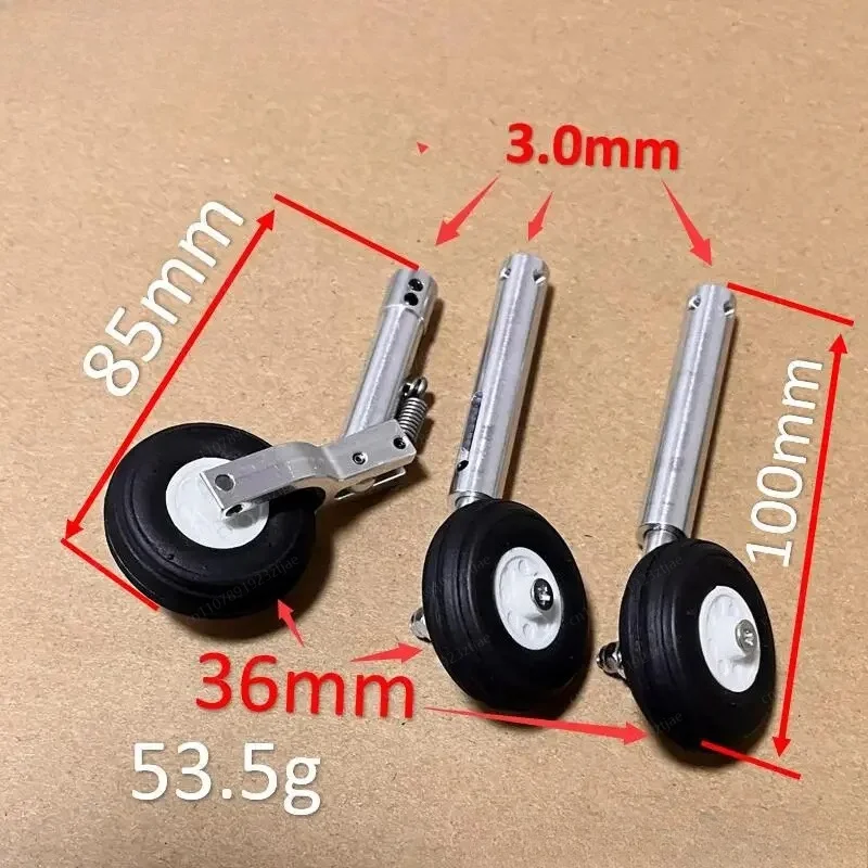 36mm PU Wheels 100mm H Retractable Landing Gear D3/D4, Shockproof Alloy LG for RC Aircraft Model
36mm PU Wheels 100mm H Retractable Landing Gear D3/D4, Shockproof Alloy LG for RC Aircraft Model
