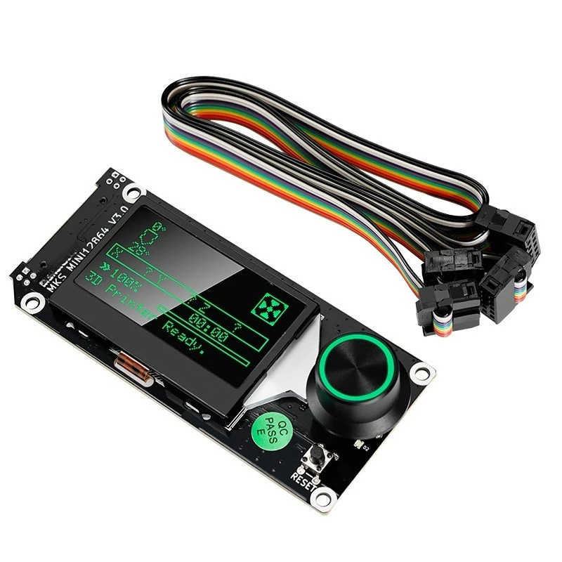 3D Printer Mini 12864 V3 Display, Side Insert SD Card LCD Screen with Knob for MKS/SKR Motherboard Replacement
3D Printer Mini 12864 V3 Display, Side Insert SD Card LCD Screen with Knob for MKS/SKR Motherboard Replacement