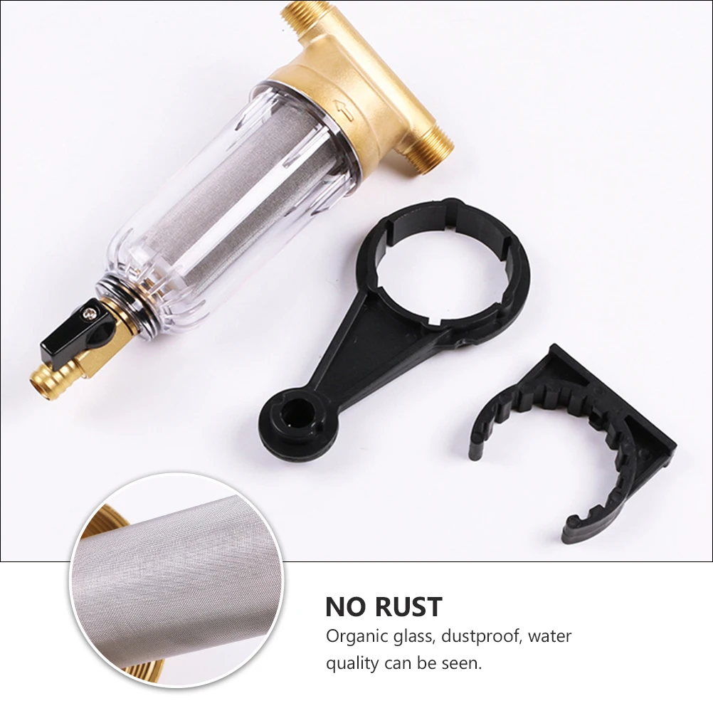 Stainless Steel Water Prefilter Sediment Reusable Corrosion Resistant Hose Filter Easy Disassemble Dustproof Purifier 
Stainless Steel Water Prefilter Sediment Reusable Corrosion Resistant Hose Filter Easy Disassemble Dustproof Purifier
