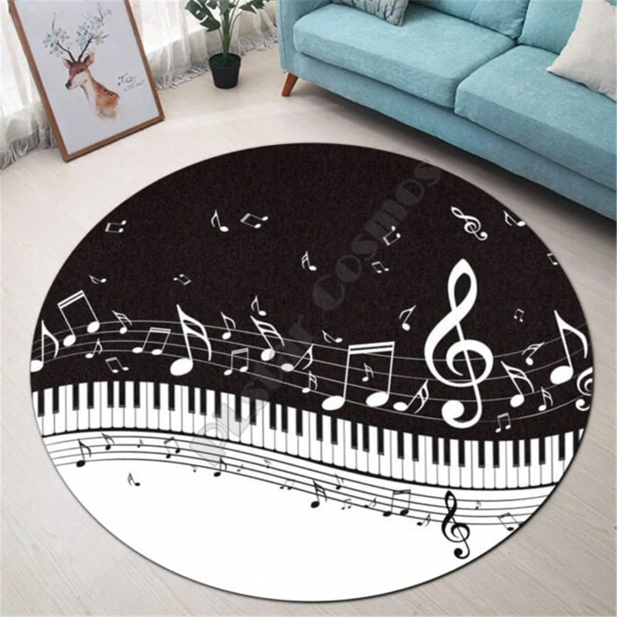 Love Music Premium Round Rug 3D Rug Non-slip Mat Dining Room Living Room Soft Bedroom Carpet 02
Love Music Premium Round Rug 3D Rug Non-slip Mat Dining Room Living Room Soft Bedroom Carpet 02