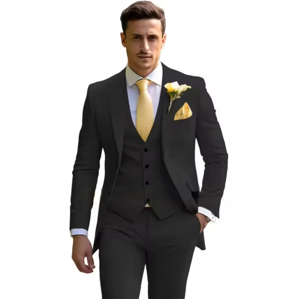 Мужской костюм-тройка с заостренными лацканами, приталенный, для деловых встреч, выпускных, свадеб, коктейльных вечеринок, смокинг (пиджак+жилет+брюки)
Мужской костюм-тройка с заостренными лацканами, приталенный, для деловых встреч, выпускных, свадеб, коктейльных вечеринок, смокинг (пиджак+жилет+брюки)