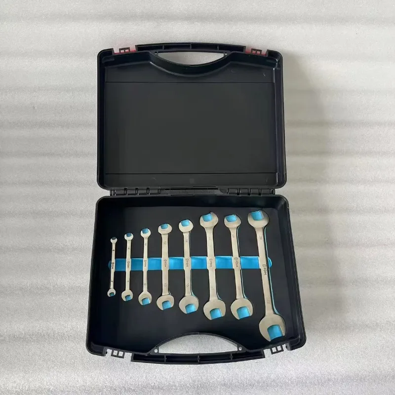 Professional Non-Magnetic Titanium Tools Set 8-Piece Double Open End Wrench Hand Operated Corrosion-Resistant Hard Case OEM
Professional Non-Magnetic Titanium Tools Set 8-Piece Double Open End Wrench Hand Operated Corrosion-Resistant Hard Case OEM