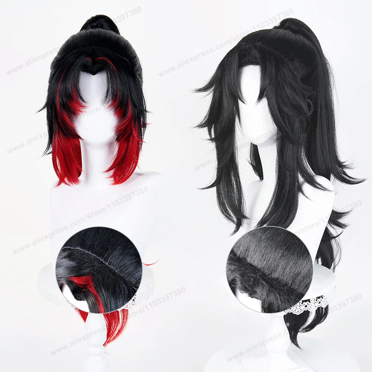 Tsugikuni Yoriichi Kokushibo Cosplay Wig 80cm Long Black Red Man Hair Anime Halloween Heat Resistant Puffy Yaki Synthetic Wigs
Tsugikuni Yoriichi Kokushibo Cosplay Wig 80cm Long Black Red Man Hair Anime Halloween Heat Resistant Puffy Yaki Synthetic Wigs