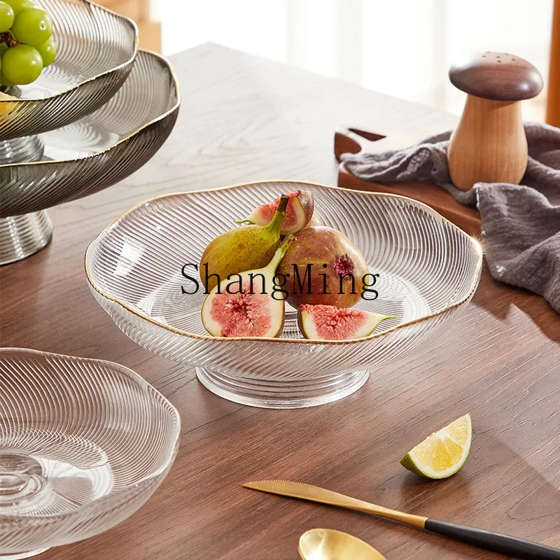 CL light luxury glass fruit plate modern simple living room coffee table high foot plate large gold-painted snack dried
CL light luxury glass fruit plate modern simple living room coffee table high foot plate large gold-painted snack dried