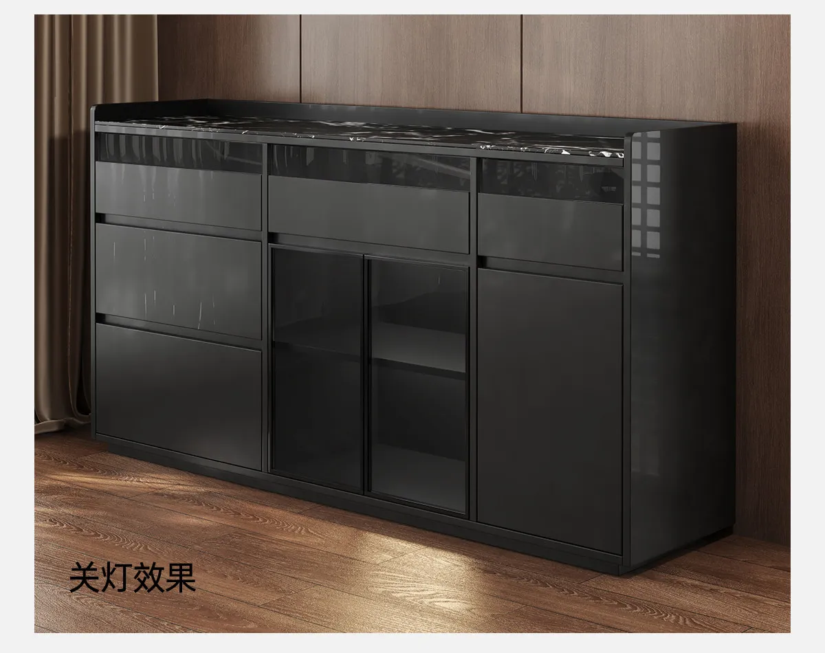 PYJ Italian rock slab home living room solid wood new minimalist high-end dining side cabinet
PYJ Italian rock slab home living room solid wood new minimalist high-end dining side cabinet