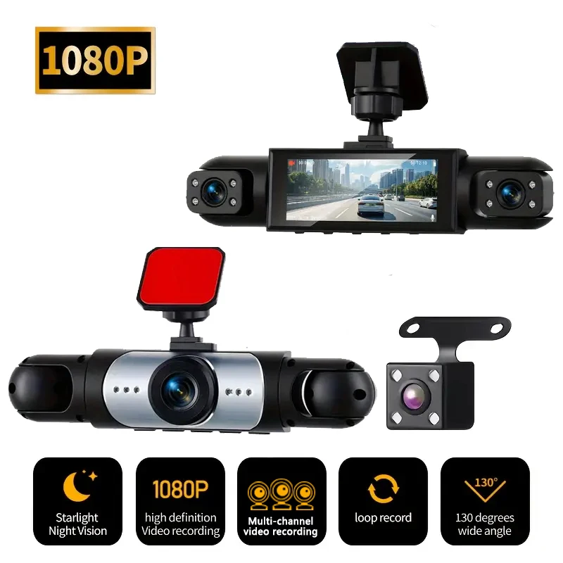 1080p HD dashcam with loop recording, 24-hour parking surveillance, night vision, and easy installation
1080p HD dashcam with loop recording, 24-hour parking surveillance, night vision, and easy installation