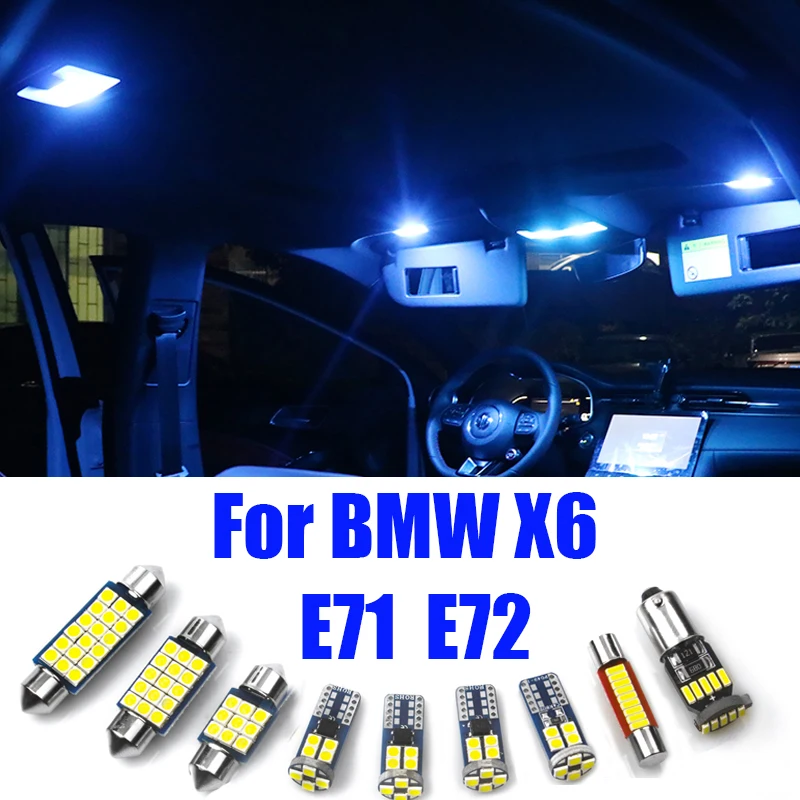 For BMW X6 E71 E72 2008-2014 16pcs Kit Car LED Interior Dome Reading Lights Door Lamps Foot Trunk Light Accessories
For BMW X6 E71 E72 2008-2014 16pcs Kit Car LED Interior Dome Reading Lights Door Lamps Foot Trunk Light Accessories