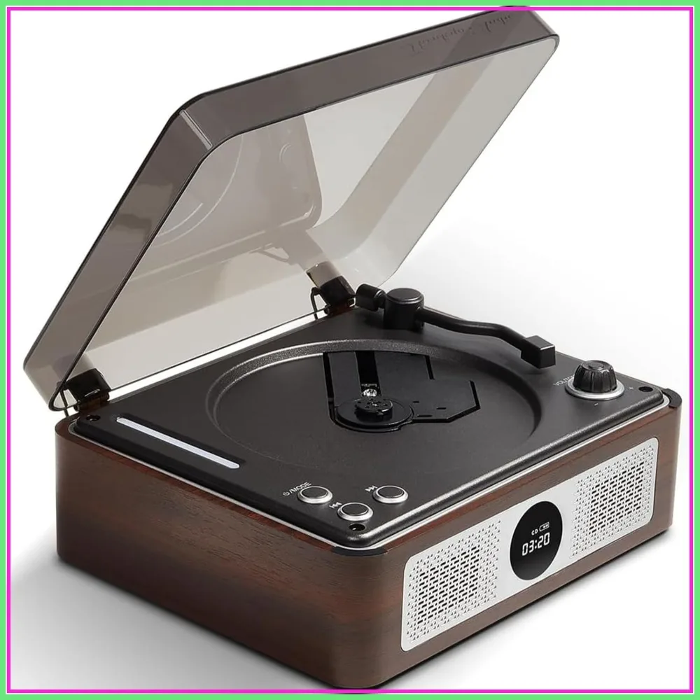 Retro CD Player with Bluetooth, Portable Desktop for Home, Dual HiFi Speakers & Remote Control, USB/AUX/SPDIF Output
Retro CD Player with Bluetooth, Portable Desktop for Home, Dual HiFi Speakers & Remote Control, USB/AUX/SPDIF Output