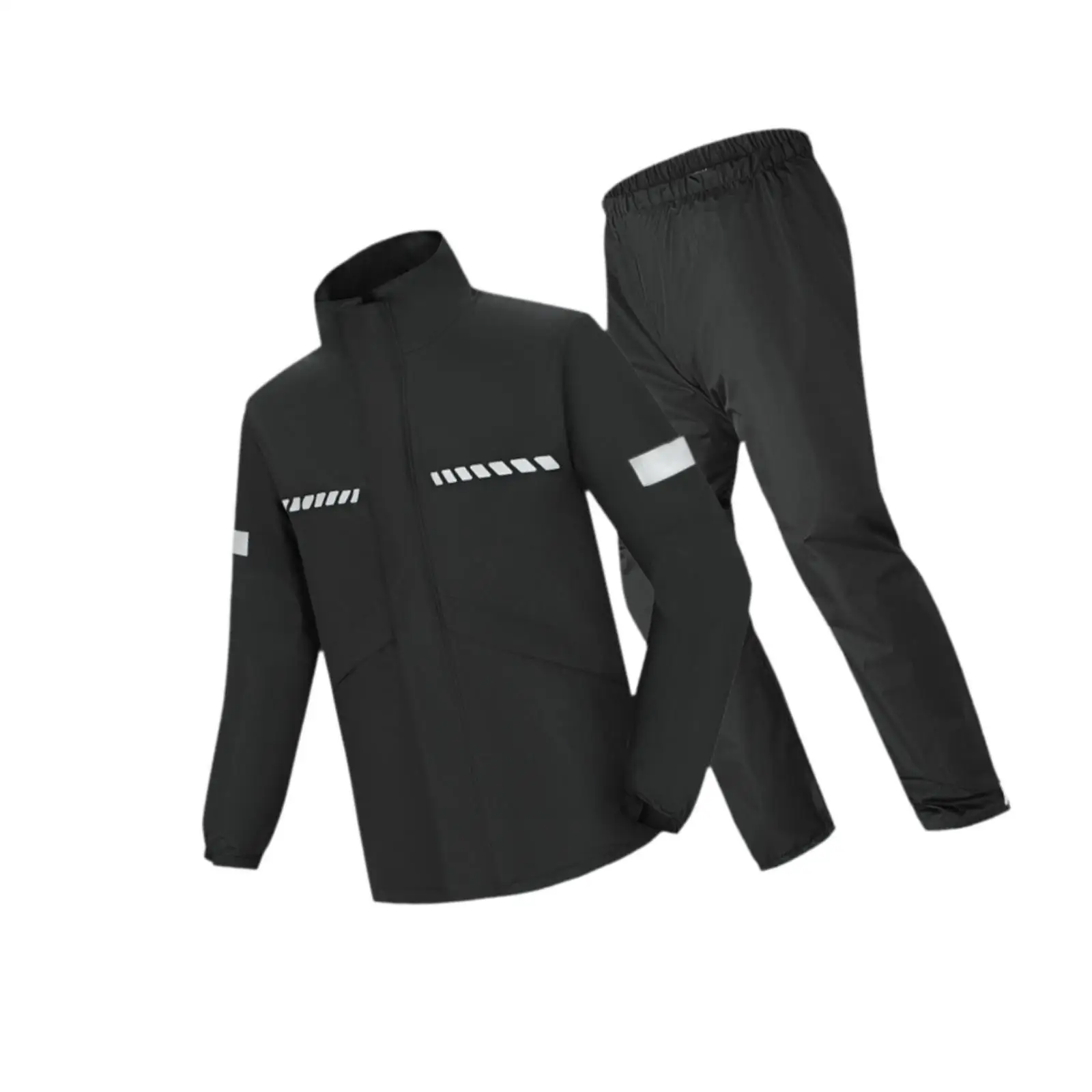 Rain Suit for Men Lightweight Reflective Strip Rain Coat for Motorcycle Trekking
Rain Suit for Men Lightweight Reflective Strip Rain Coat for Motorcycle Trekking