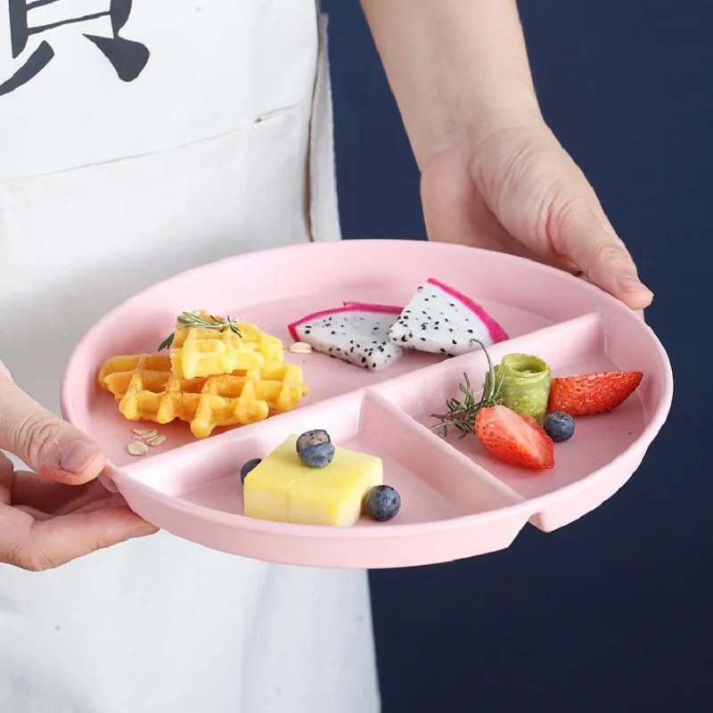 Fruit Salad Divided Plate Three-Grid Western Compartment Plate Food Wheat Straw Diet Meal Plate Food Tray Kitchen Dinnerware
Fruit Salad Divided Plate Three-Grid Western Compartment Plate Food Wheat Straw Diet Meal Plate Food Tray Kitchen Dinnerware