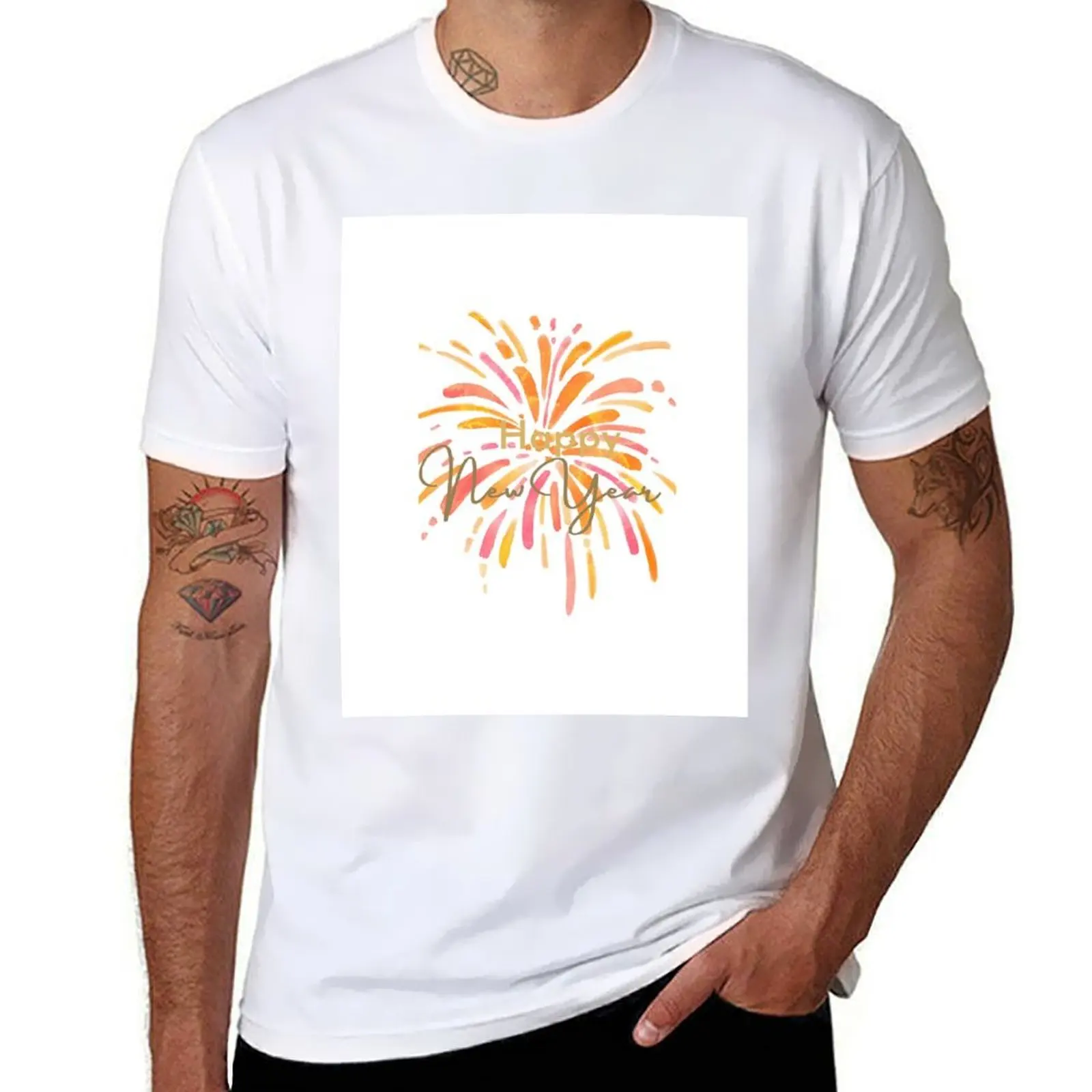Happy new year colorful firework greeting T-Shirt cotton t shirt pack t shirts for man pack cotton T-Shirt
Happy new year colorful firework greeting T-Shirt cotton t shirt pack t shirts for man pack cotton T-Shirt