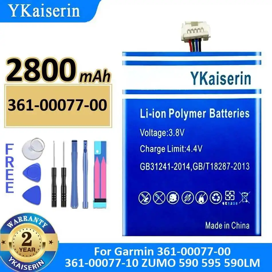 Для Garmin 361-00077-00 361-00077-10 Zumo 590 595 590LM GPS-батарея: надежный источник питания 2800 мАч с быстрой зарядкой
Для Garmin 361-00077-00 361-00077-10 Zumo 590 595 590LM GPS-батарея: надежный источник питания 2800 мАч с быстрой зарядкой